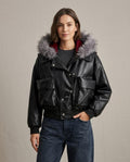 Lands Fashion - Sedan | Faux Leather Fur-Trimmed Jacket Women