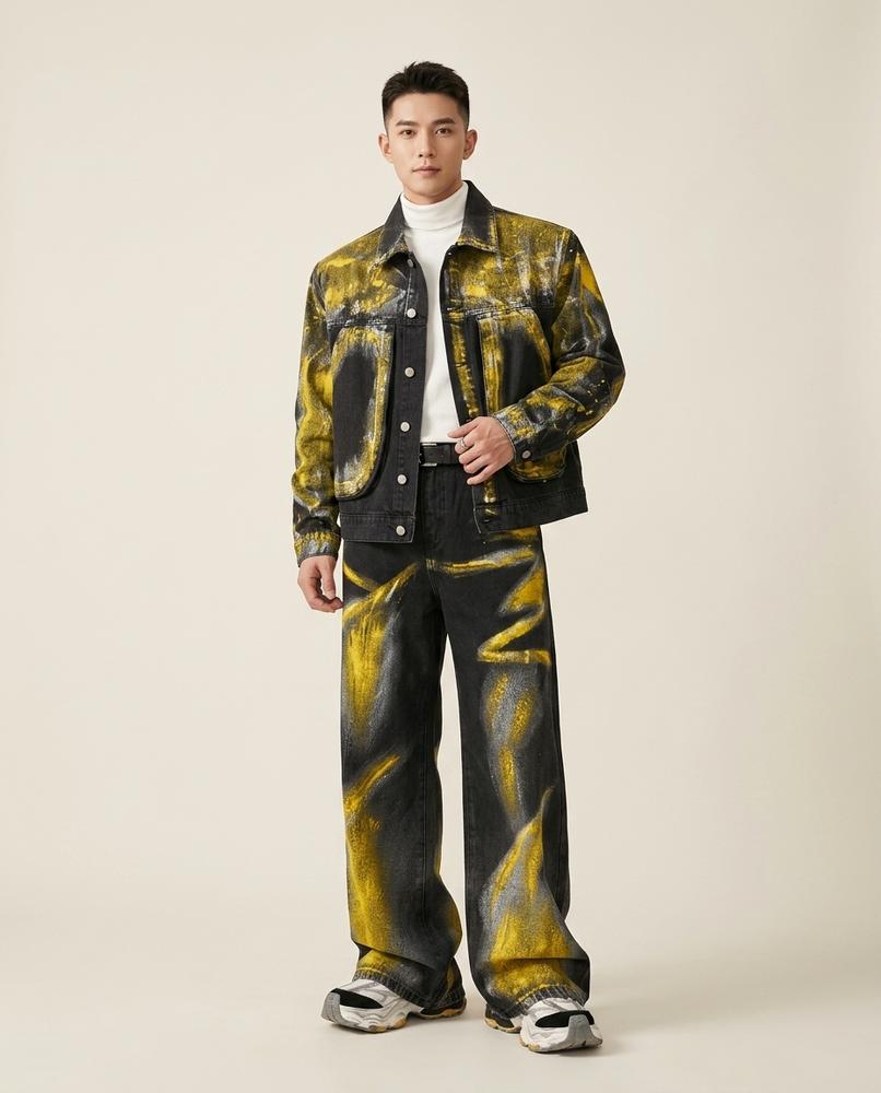 Lands Fashion - Viran | Printed Wide-Leg Suit Unisex