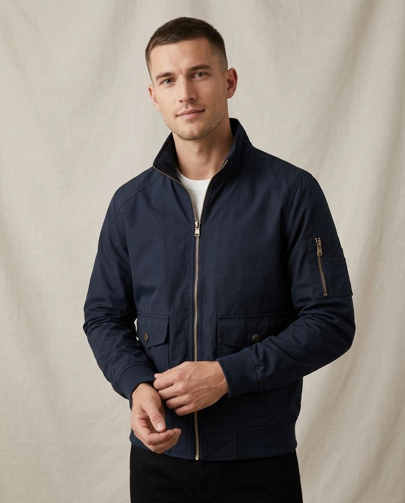 Lands Fashion - Vimir | Zippered Stand-Collar Jacket Men