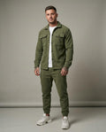 Lands Fashion - Zasil | Fleece Button-Up Suit Men