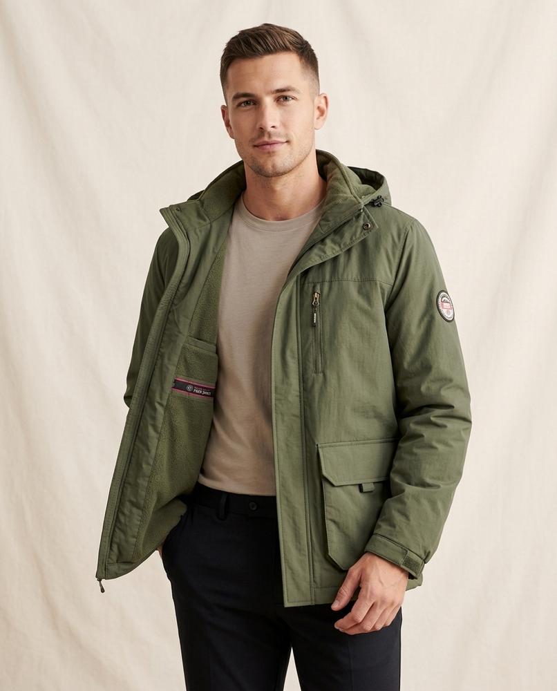 Lands Fashion - Velin | Lined Hooded Jacket Men