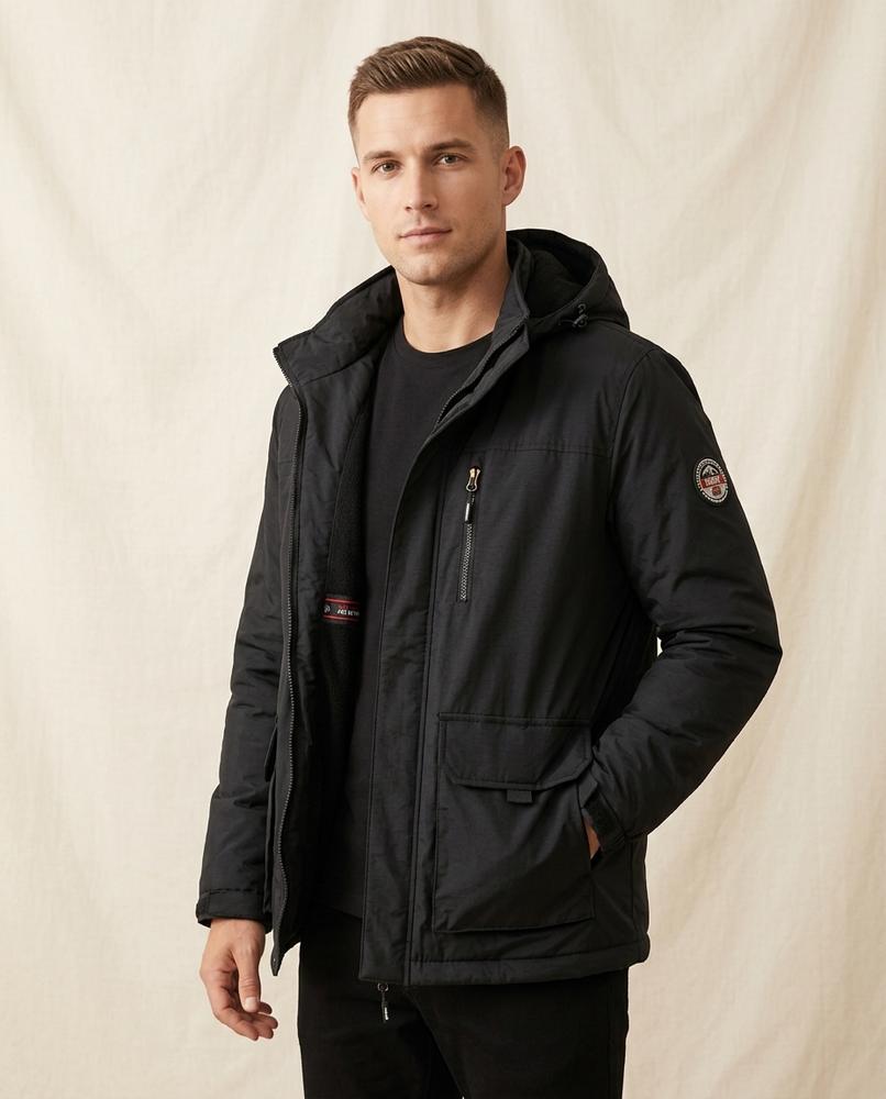 Lands Fashion - Velin | Lined Hooded Jacket Men