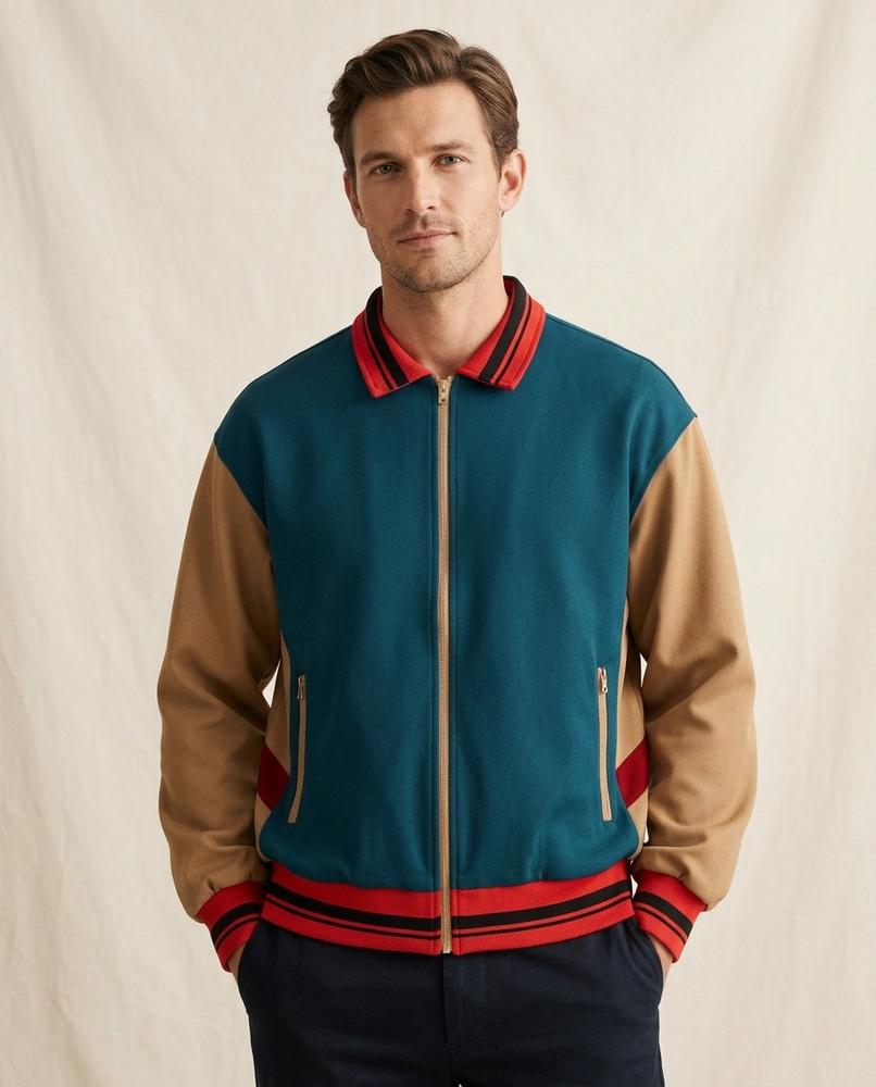 Lands Fashion - Sevel | Color-Blocked Zip-Up Jacket Men