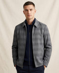 Lands Fashion - Niken | Checked Zip-Front Jacket Men
