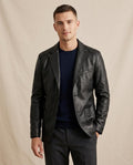 Lands Fashion - Rilar | Faux Leather Tailored Blazer Men