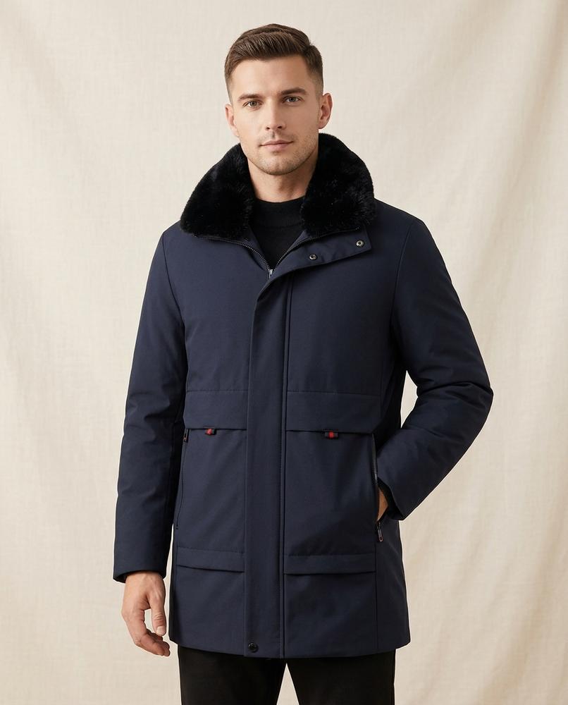Lands Fashion - Mamer | Fur-Collar Padded Jacket Men