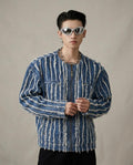 Lands Fashion - Kenav | Fringed Collarless Jacket Unisex