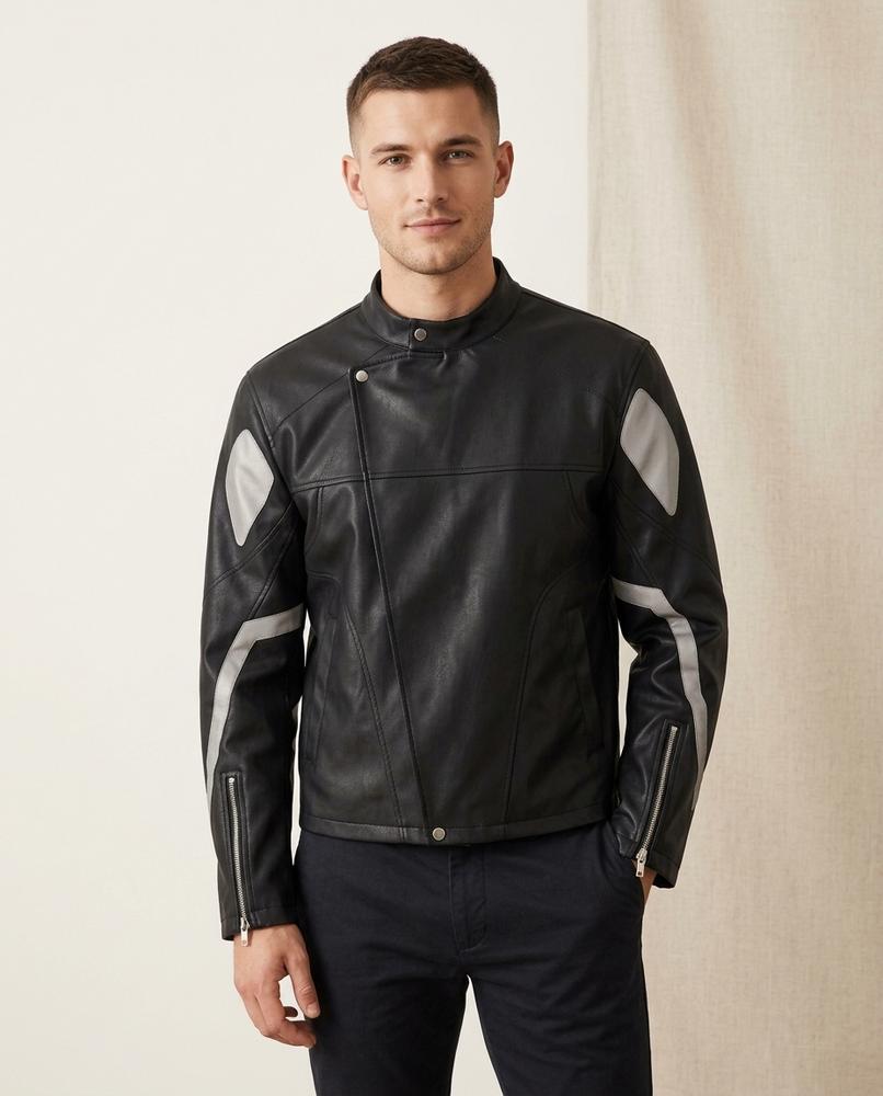 Lands Fashion - Allen | Asymmetrical Two-Tone Jacket Men