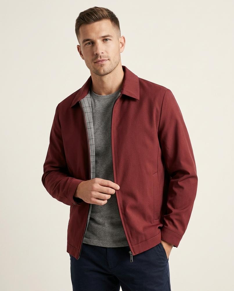 Lands Fashion - Nesan | Zip-Up Collared Jacket Men