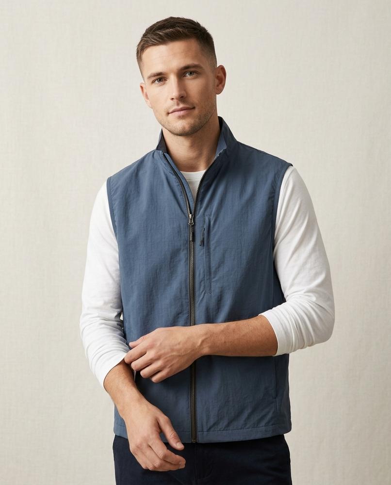 Lands Fashion - Tavin | Zip-Up Stand-Collar Vest Men