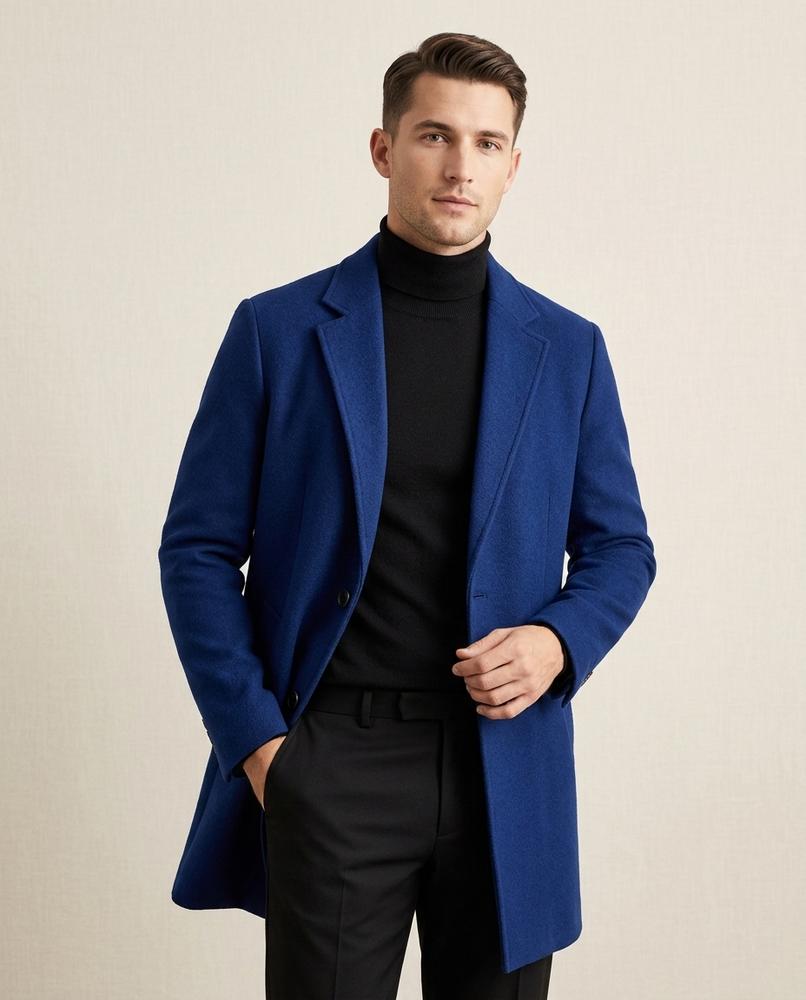 Lands Fashion - Vadan | Single-Breasted Felted Coat Men