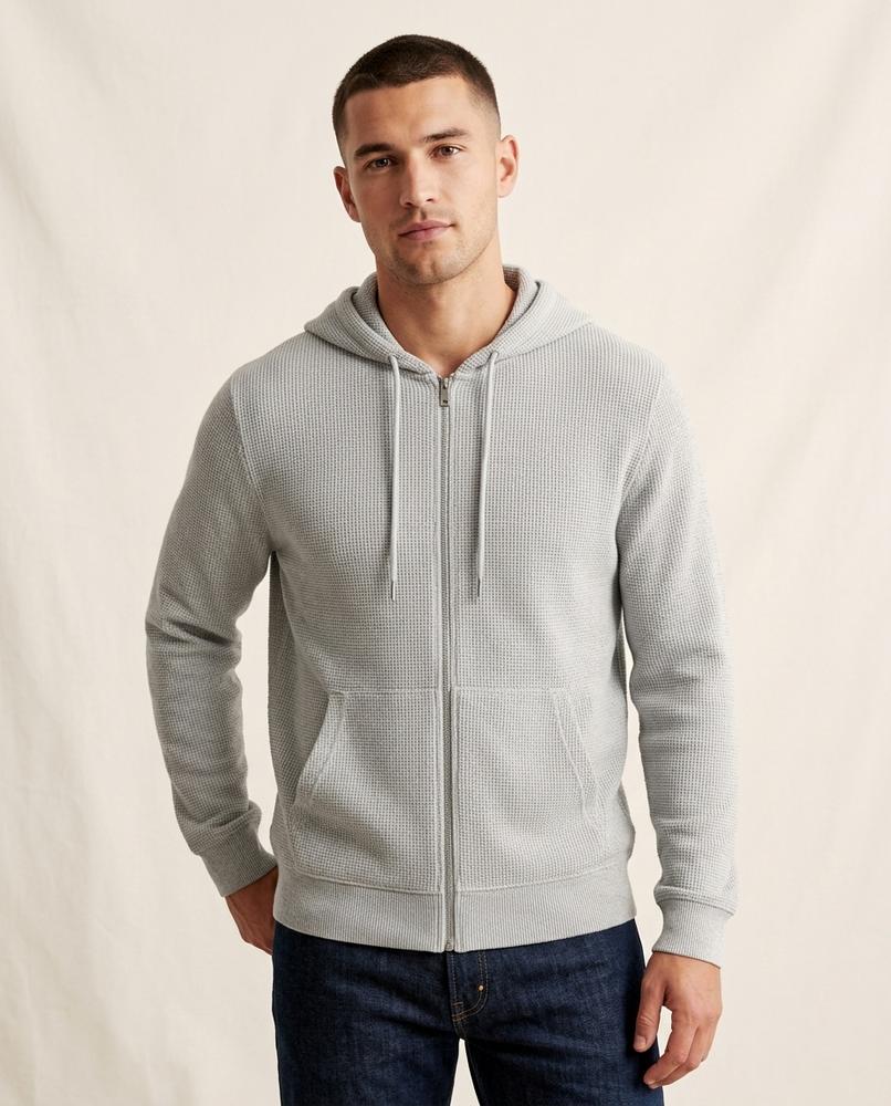 Lands Fashion - Varel | Waffle-Knit Zip-Up Hoodie Men