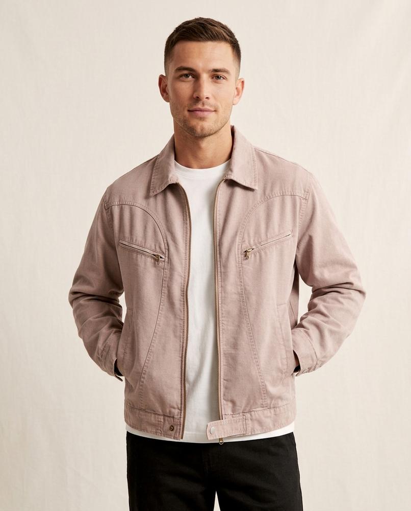Lands Fashion - Zasen | Zip-Up Corduroy Jacket Men