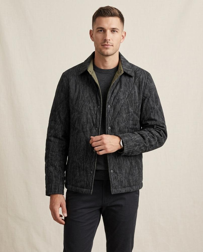 Lands Fashion - Sanal | Quilted Buttoned Jacket Men