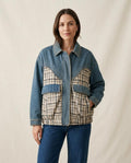 Lands Fashion - Neven | Mixed-Media Paneled Jacket Unisex