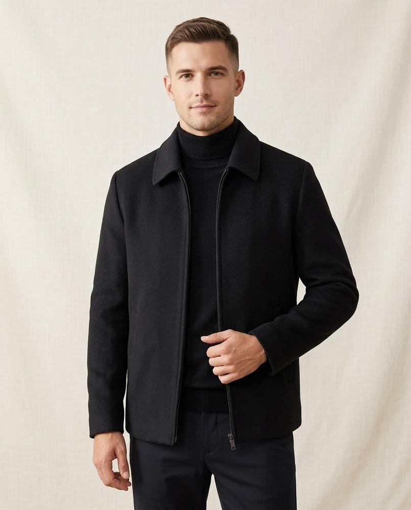 Lands Fashion - Arrev | Wool Zip-Up Jacket Men