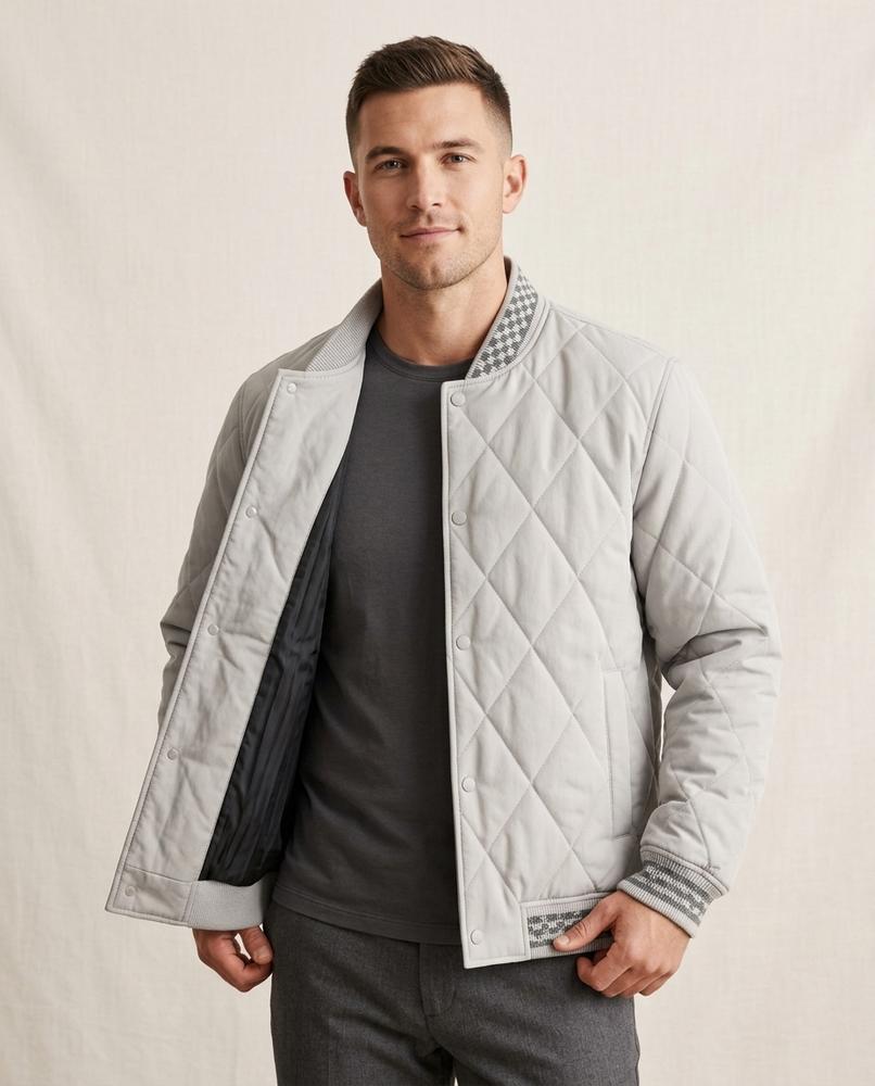 Lands Fashion - Rimor | Quilted Snap-Button Jacket Men