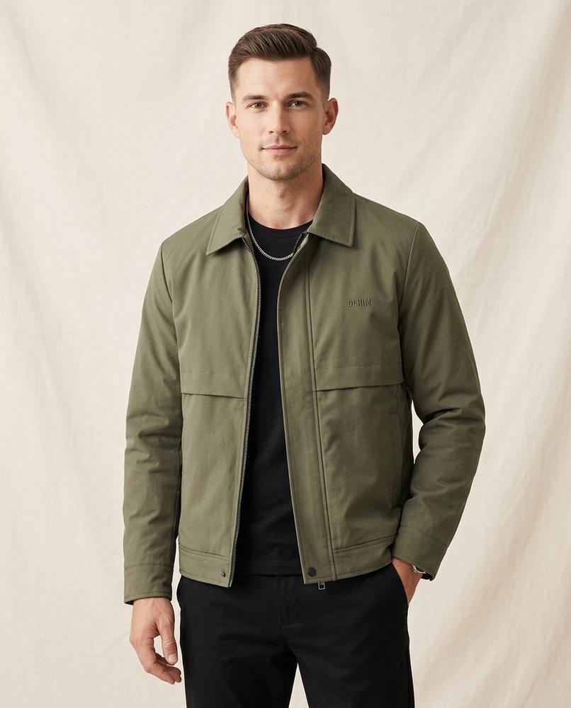 Lands Fashion - Rasan | Lined Collared Jacket Men
