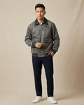 Lands Fashion - Zeral | Sueded Two-Tone Jacket Men