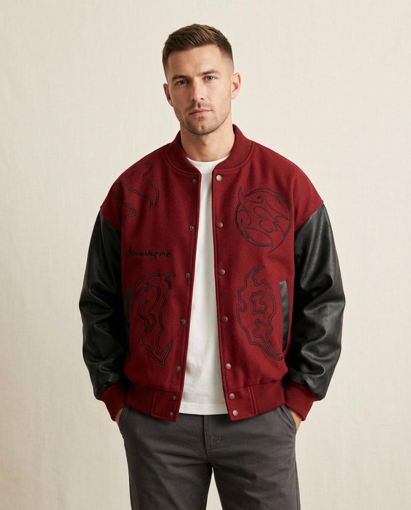 Lands Fashion - Elvel | Embroidered Button-Up Jacket Men