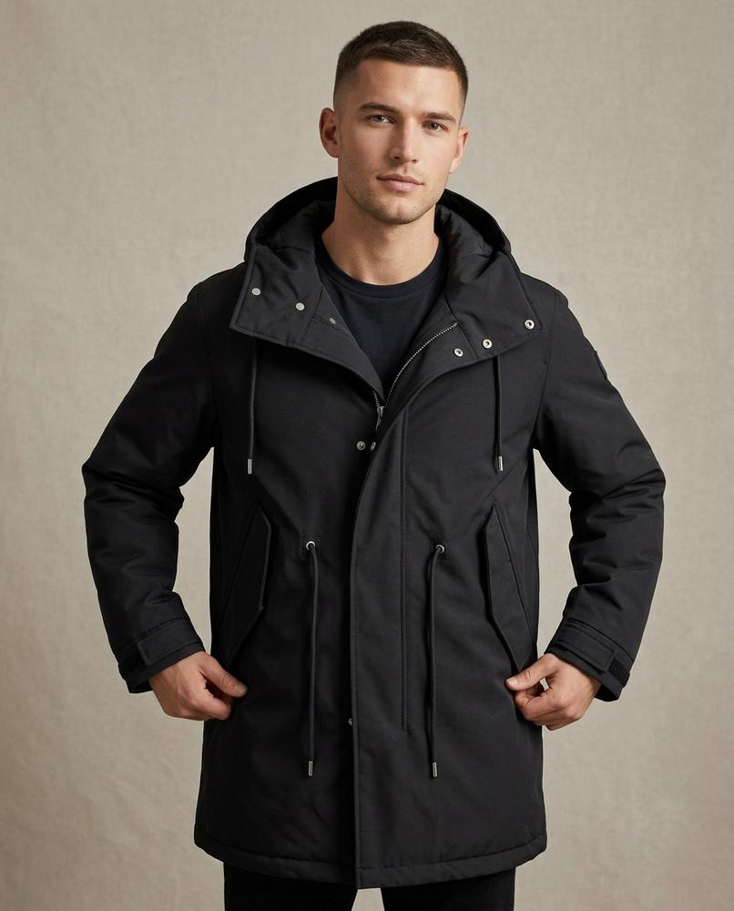Lands Fashion - Nomel | Hooded Waist-Adjustable Coat Men