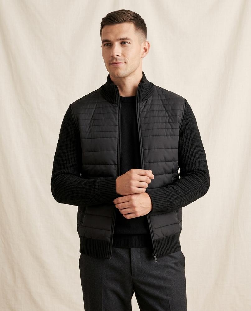 Lands Fashion - Arsel | Quilted Zip-Up Jacket Men