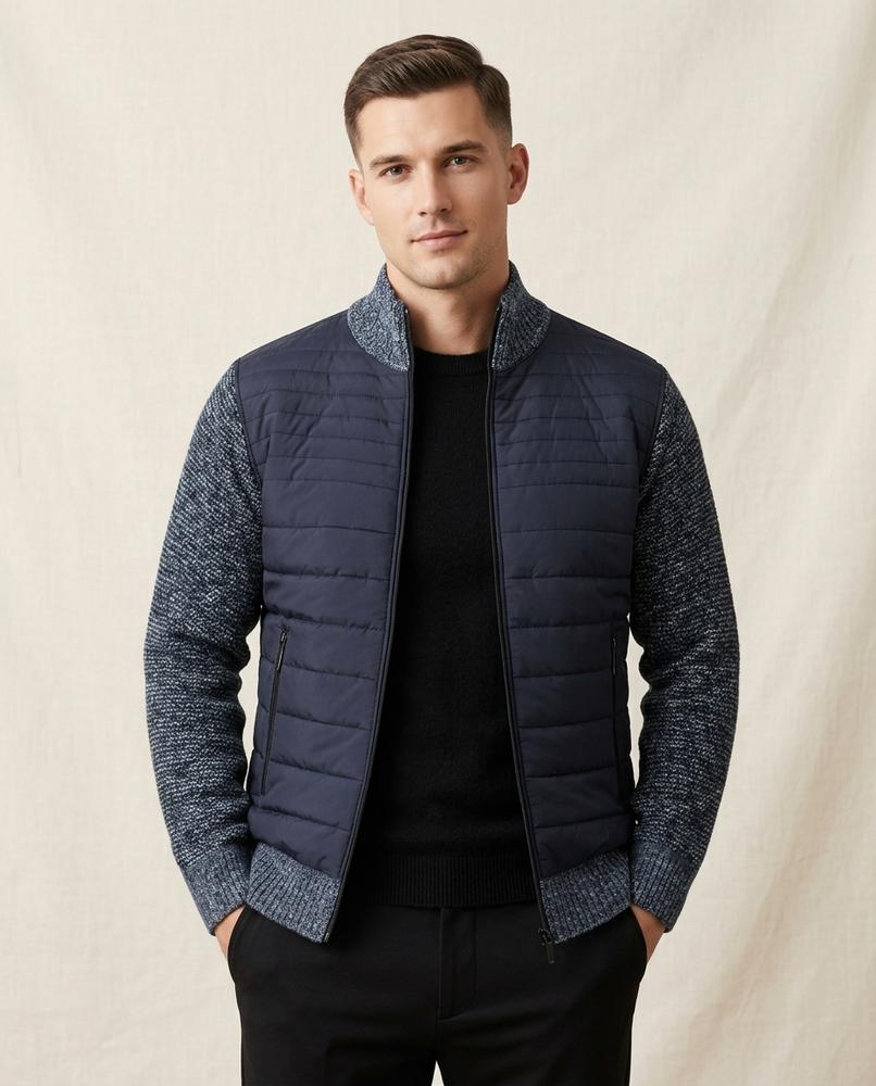 Lands Fashion - Arsel | Quilted Zip-Up Jacket Men