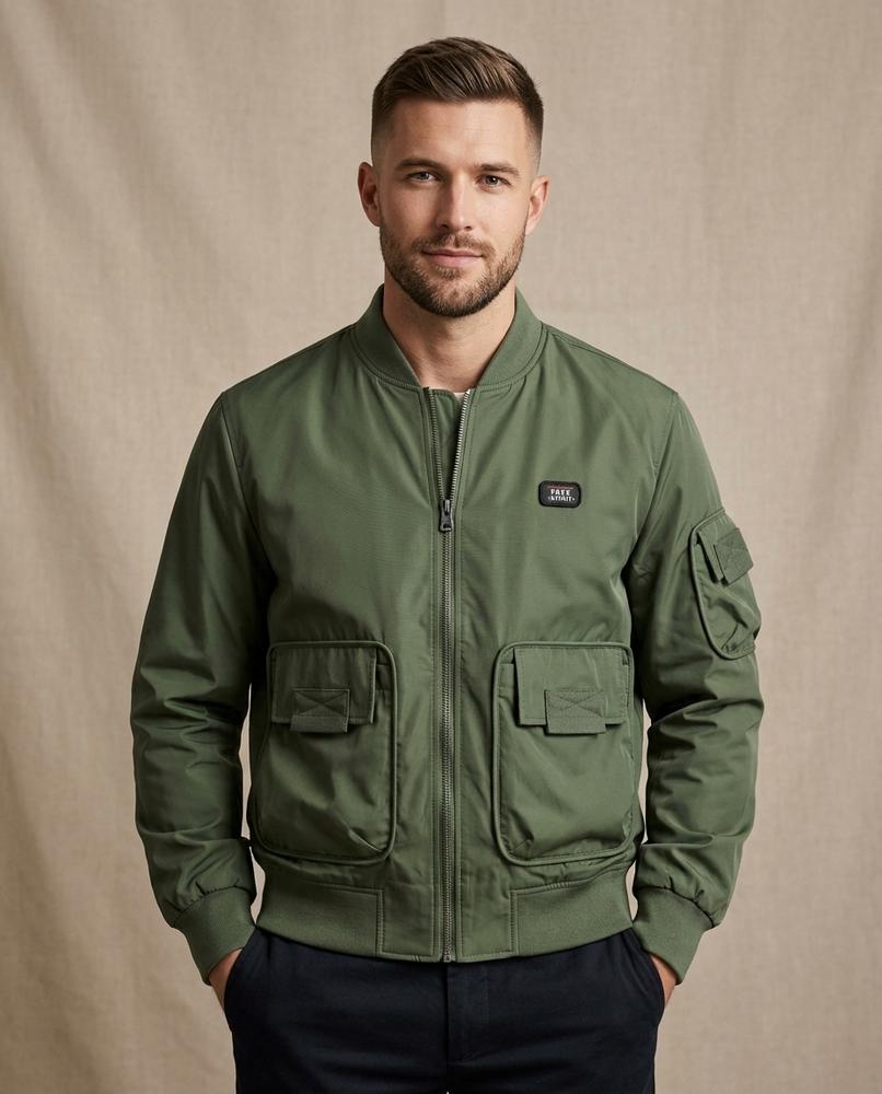 Lands Fashion - Lovel | Zip-Up Multi-Pocket Jacket Men