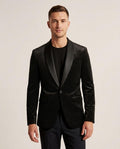 Lands Fashion - Vemer | Polka Dot Velvet Blazer Men
