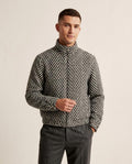Lands Fashion - Tasin | Herringbone Zip-Up Jacket Men