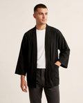 Lands Fashion - Vamor | Open-Front Textured Jacket Men
