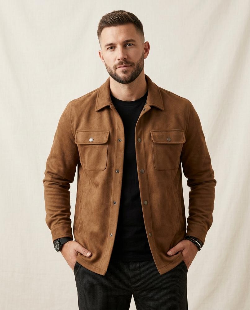 Lands Fashion - Arlom | Felted Slim-Fit Jacket Men