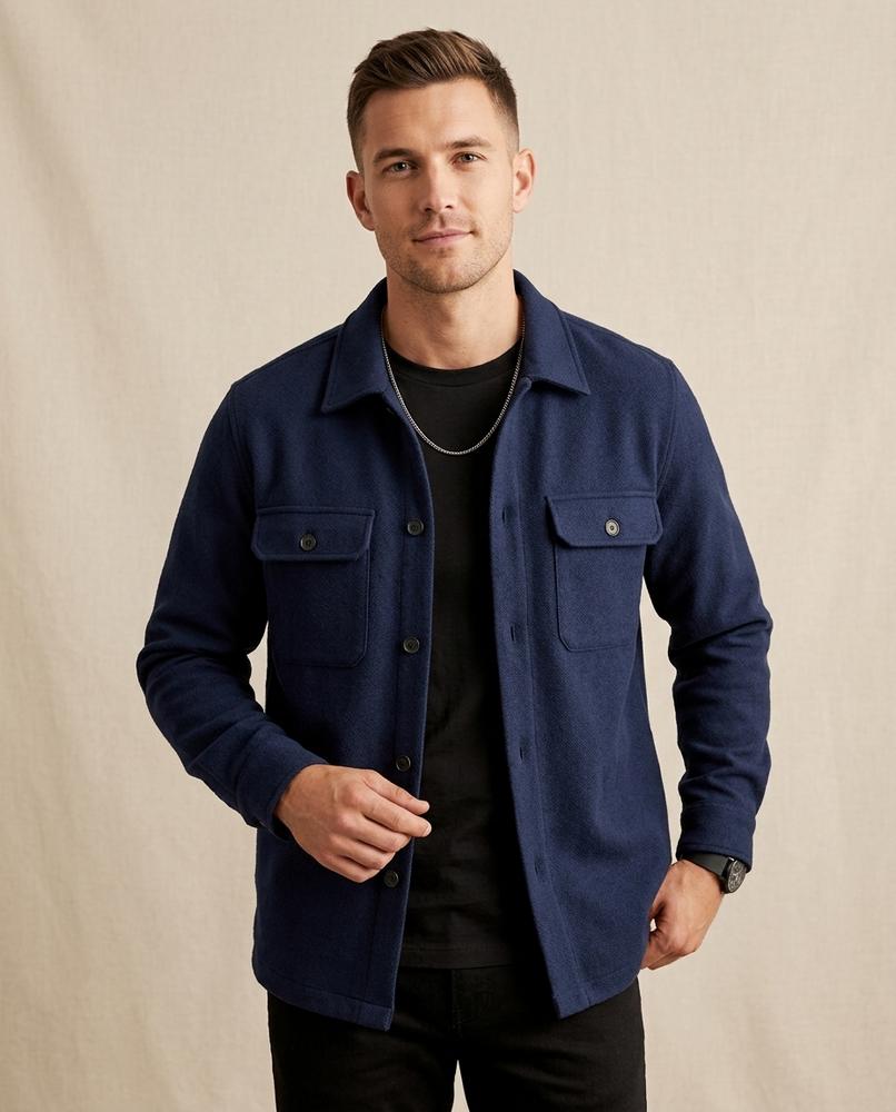 Lands Fashion - Arlom | Felted Slim-Fit Jacket Men
