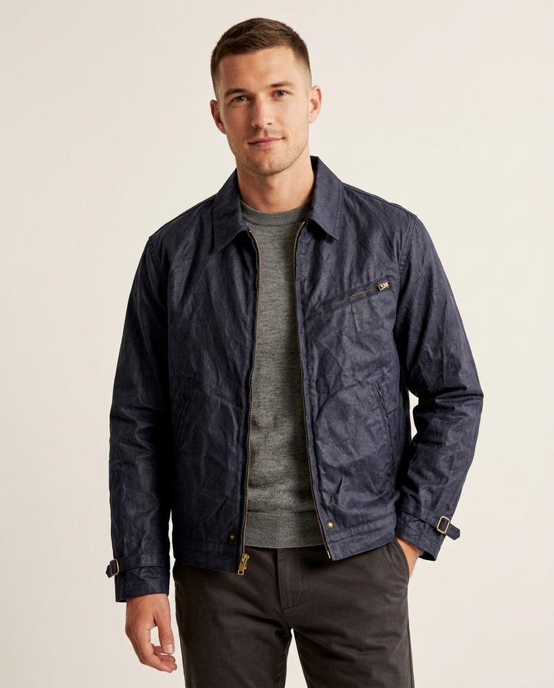 Lands Fashion - Notal | Waxed Zip-Up Jacket Men