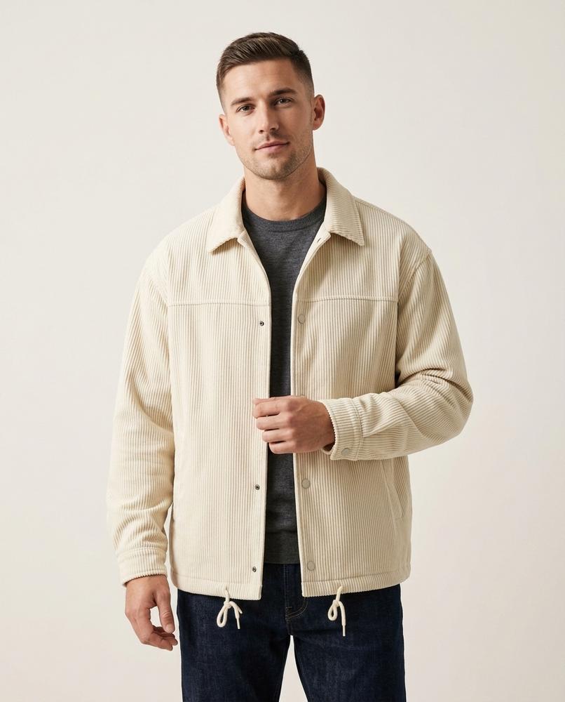 Lands Fashion - Lesin | Corduroy Collared Jacket Men