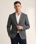 Lands Fashion - Ellor | Checked Single-Breasted Blazer Men