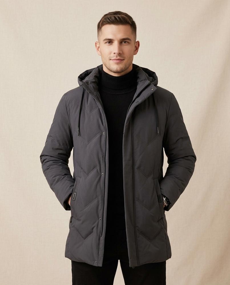 Lands Fashion - Tasil | Quilted Hooded Jacket Men