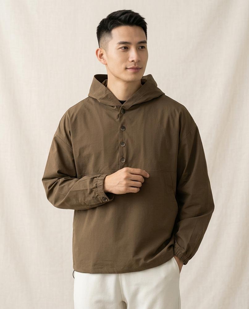 Lands Fashion - Saven | Hooded Woven Jacket Men