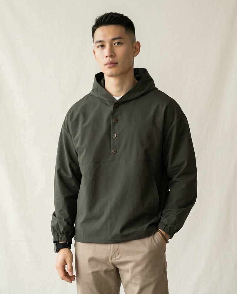 Lands Fashion - Saven | Hooded Woven Jacket Men