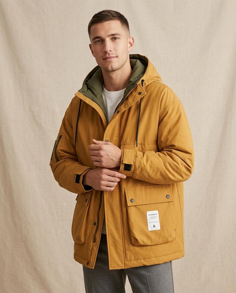 Lands Fashion - Timar | Hooded Padded Jacket Men