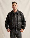 Lands Fashion - Coron | Faux-Leather Zip-Front Leather Jacket Men