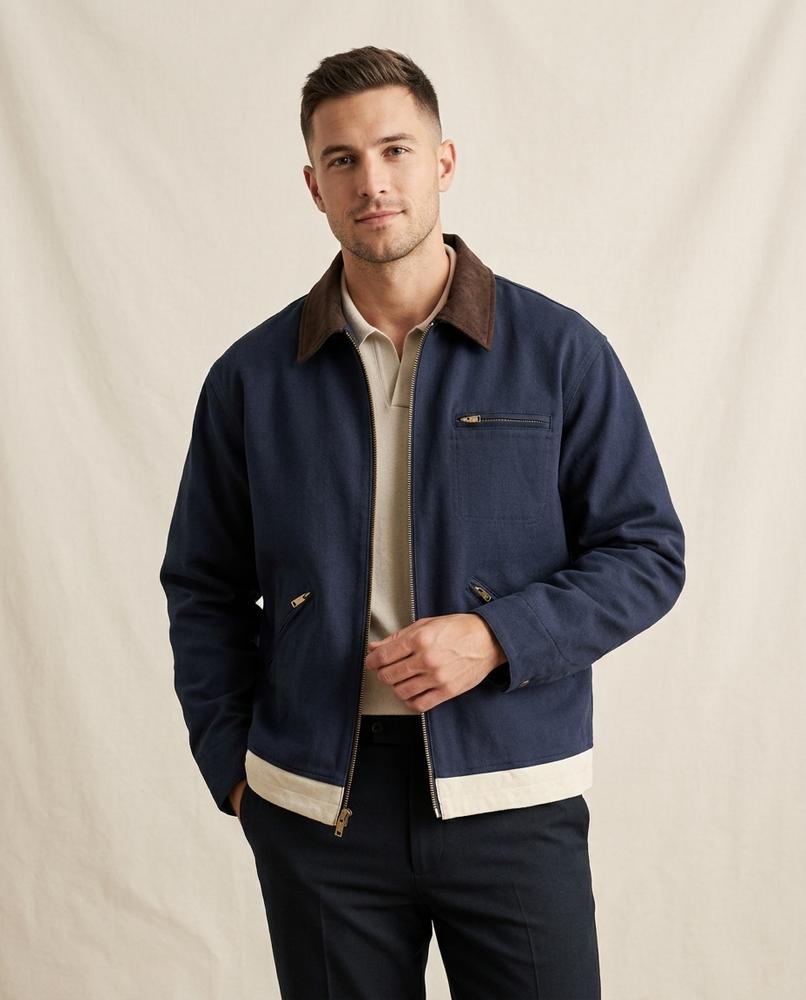 Lands Fashion - Elsen | Two-Tone Canvas Jacket Men