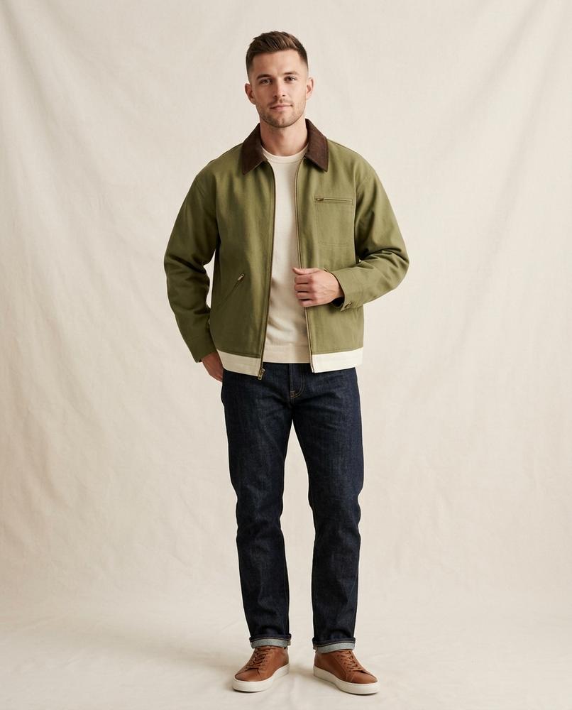 Lands Fashion - Elsen | Two-Tone Canvas Jacket Men