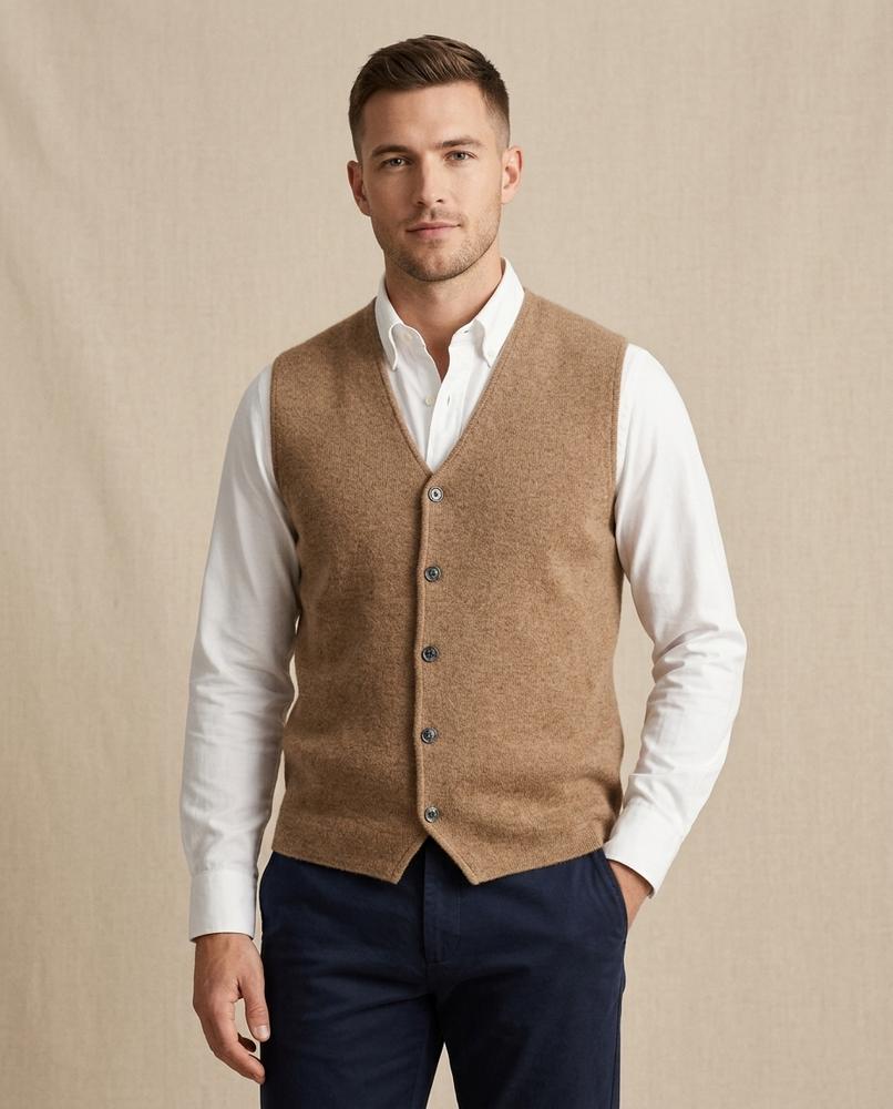 Lands Fashion - Alven | Knit Button-Front Vest Men