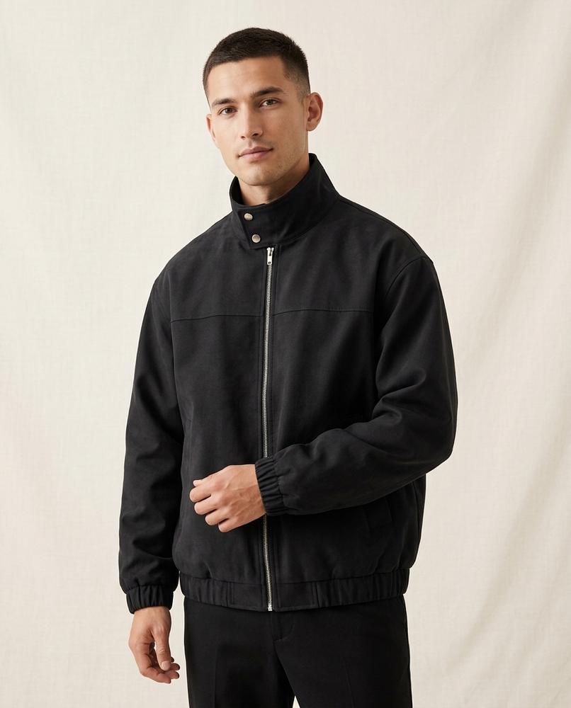Lands Fashion - Sueded Zip-Up Jacket Men