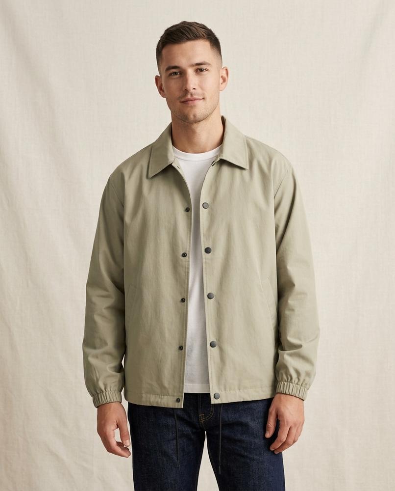 Lands Fashion - Vazan | Snap-Button Collared Jacket Men