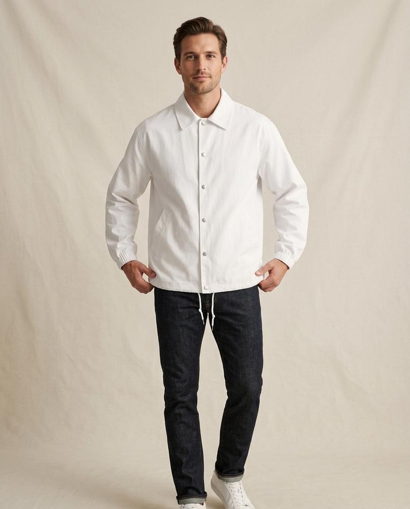 Lands Fashion - Vazan | Snap-Button Collared Jacket Men