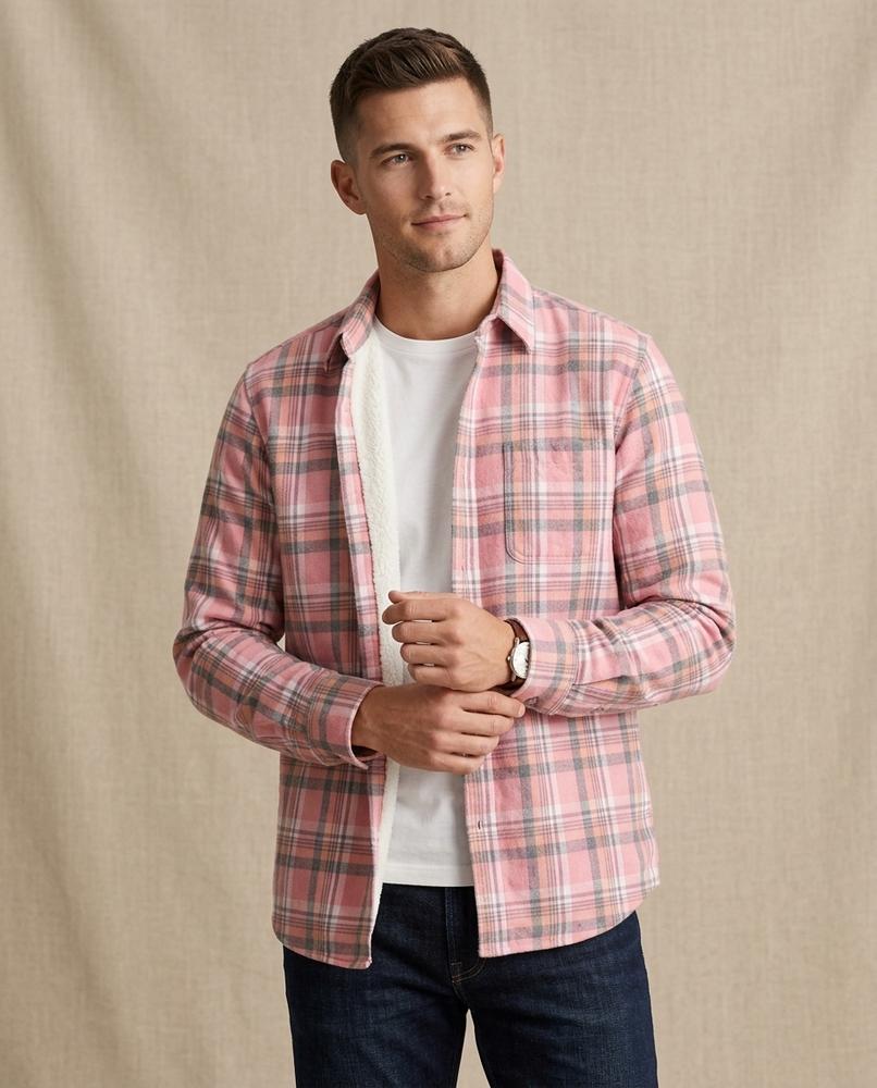 Lands Fashion - Lymon | Plaid Lined Shirt Men
