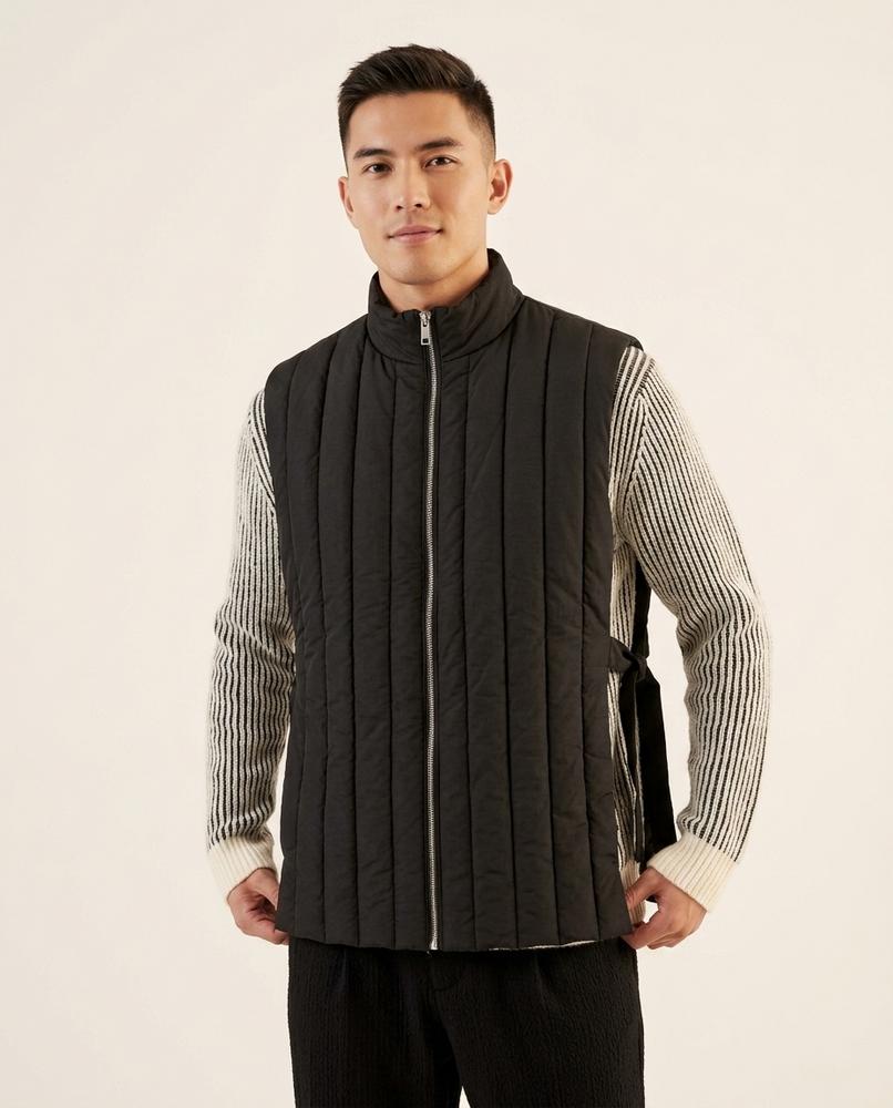 Lands Fashion - Vusor | Quilted Zip-Up Vest Men