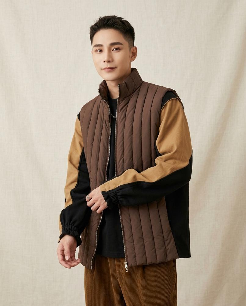 Lands Fashion - Vusor | Quilted Zip-Up Vest Men